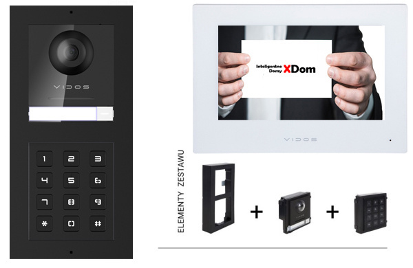 Wideodomofon WiFi Vidos S2101 Monitor M2010 z szyfratorem